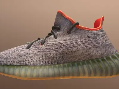 ADIDAS YEEZY 350 V2 DESERT SAGE SHOES PBR Low-poly 3D model