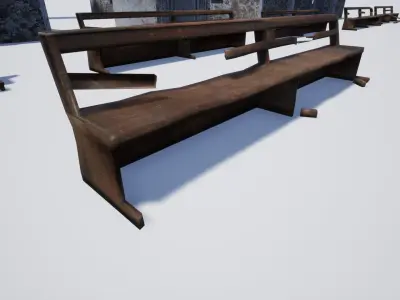 3D realistic models are adapted for post apocaliptic scenaries Low-poly 3D model