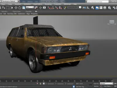 Mitsubishi sigma wagon 1980  Low-poly 3D model
