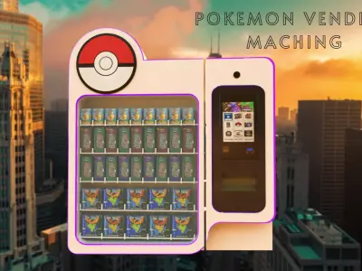 Pokemon Vending Machine Low-poly 3D model