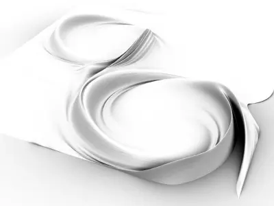 Surface Twirl Parametric Facade Design Grasshopper Rhino Files 3D model