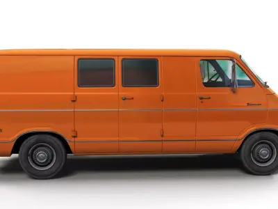 Dodge Tradesman D300 van Low-poly 3D model
