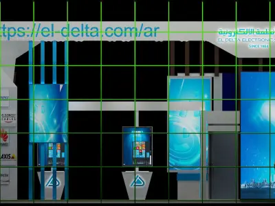 Booth Exhibition Stand a307 3D model