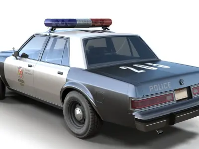 Dodge police interceptor Low-poly 3D model