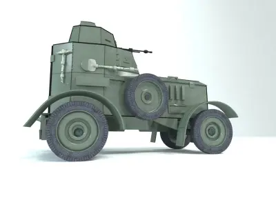 Armored car Poland 1930 3D model