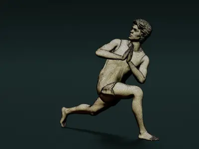 Yoga Man 01 3D model