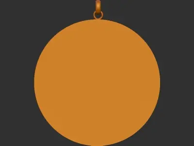 Ram mandir coin loket 3D print model