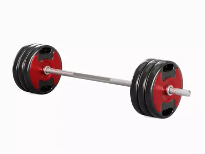Techno Gym Barbell 05 3D model
