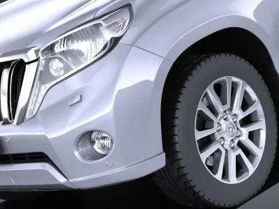 Toyota Land Cruiser 2015 VRAY 3D model