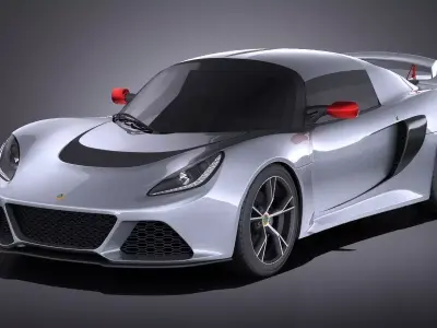 Lotus Exige S 2014 VRAY 3D model