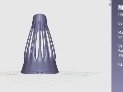 Modern Vase Fine Mouth 3D print model