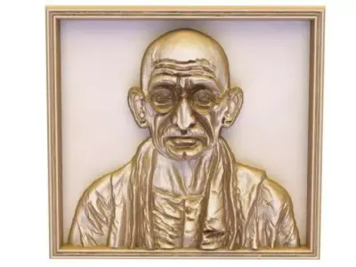 relief of Mahatma Gandhi 3D model