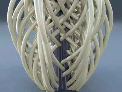 String Flower Vase 3D print model