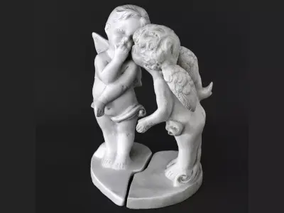 Sculpture Angels cupids 3D model