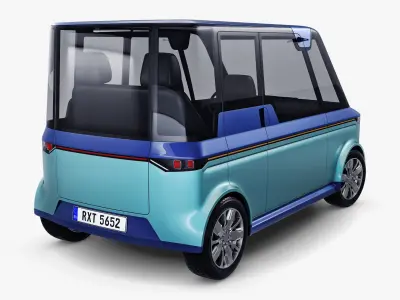 Generic Compact City Car v 2 3D model