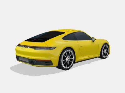 Porsche 911 Carrera S 992 Low-poly 3D model