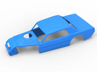 Shell of Vintage Asphalt Modified stock car V6 Scale 1 to 25 3D print model