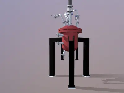 Vessel Drum Low-poly 3D model
