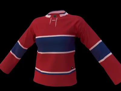 Adidas Hockey Jersey 3D model