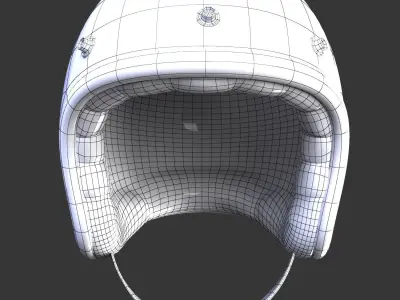 Biker helmet 3D model