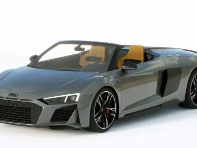 Audi R8 Spyder 2019 3D model