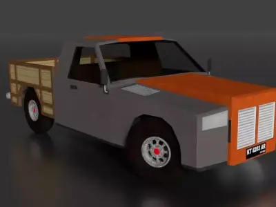 Mafira Truck Low-poly 3D model