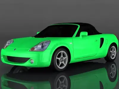 toyota mr-s Low-poly 3D model