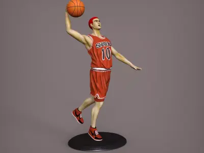 Hanamichi Sakuragi Figure manga anime Slam Dunk 3D print model