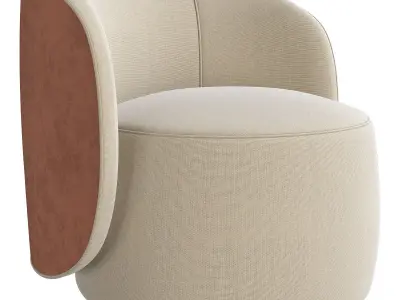 Fendi Casa Anabelle Armchair 3d model Low-poly 3D model