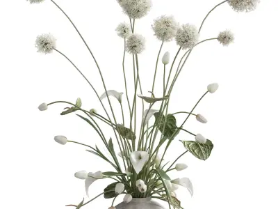 Flower In Vase 92 3D model