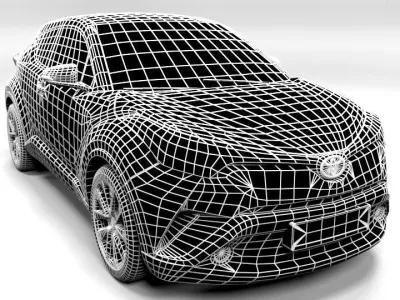 TOYOTA C-HR Low-poly 3D model