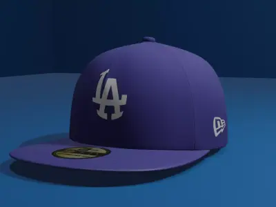 Los Angeles Dodgers Baseball Hat 3D model