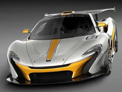 McLaren P1 GTR concept 2014 3D model