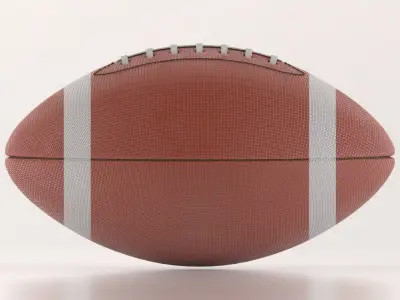 American Football Ball 3D model