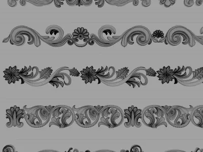 Ornament Trim Vol 01 3D model
