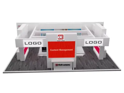 Booth Exhibition Stand a536a 3D model
