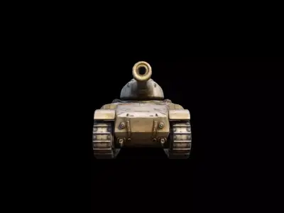 Attack Gaming M1 Abrams Tank 3d Render 3D model