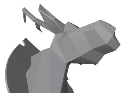 The deer head decoration HG2 3D model