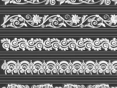 Ornament Trim Vol 03 3D model