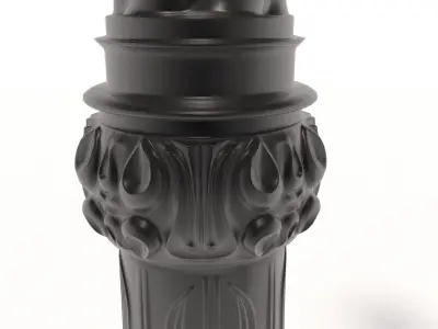 Cast iron street lamps 2 3D model