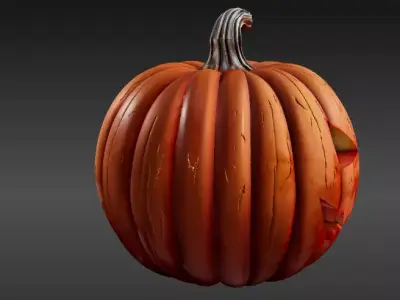 Jack o Lantern Lantern 3D Model Pumpkin Halloween  Low-poly 3D model