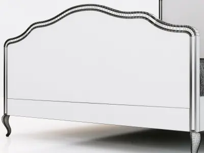 Restoration Hardware Lorraine Caned Bed 3D model