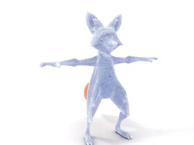 Vivid Fox Character model pack Low-poly 3D model