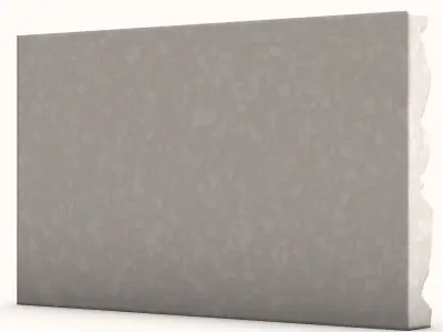 Raw Cobblestone Wall Geometry 3D model
