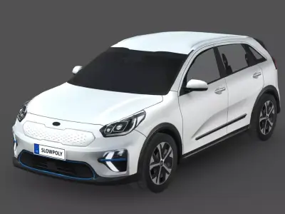 Kia Niro EV Low-poly 3D model