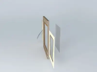 Picture Frame 2 Bespoke Satin Gold Leaf Free 3D model
