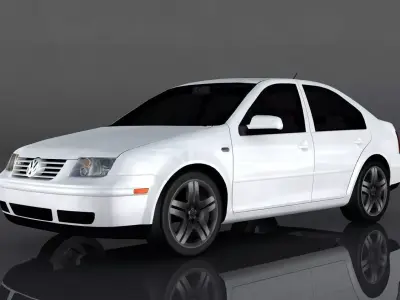 Volkswagen Bora  Low-poly 3D model