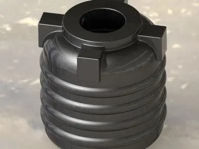 Mini Storage Water Tank 3D print model