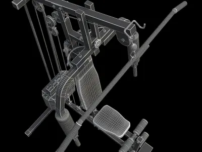Bodybuilding Station 3D model