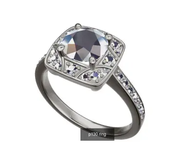 various solitare model 3D Model Pack